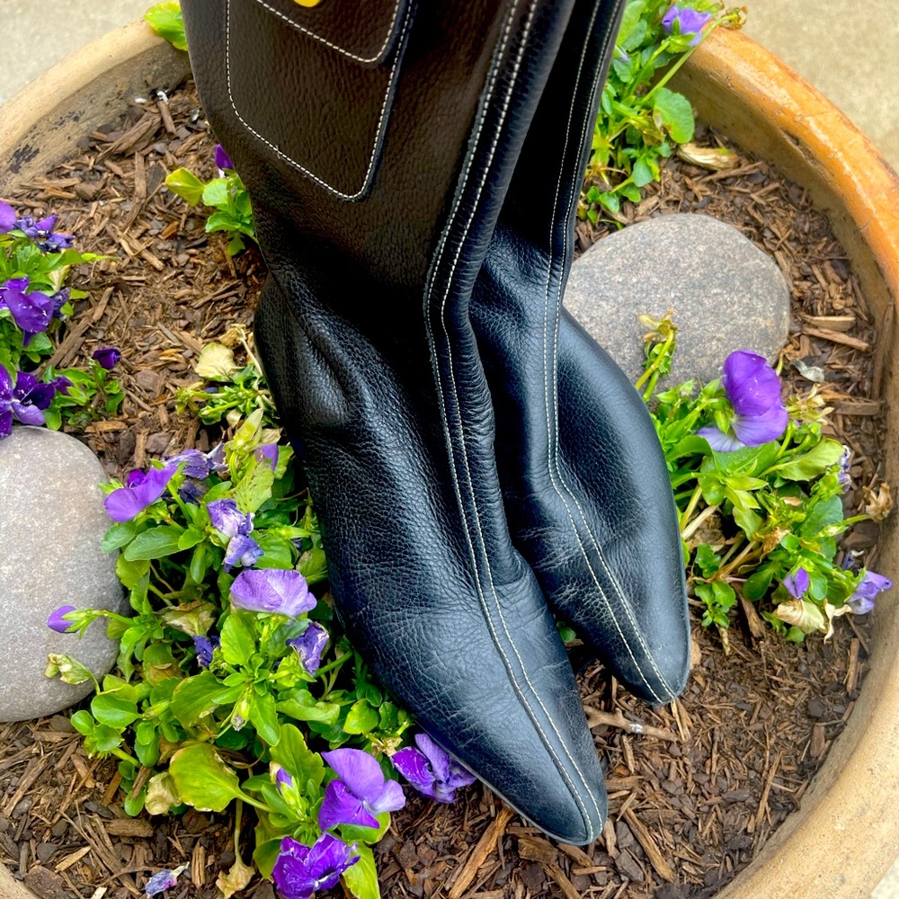 Coach Leather Booties